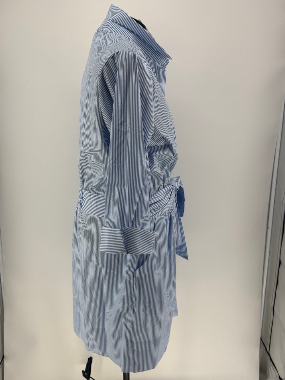 Gretchen Scott Size Diva (XXXL)Breezy Blue/White Gingham Button-Up Dress 0037 - Picture 3 of 9